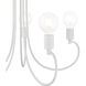 Bari 5 Light 25 inch White Chandelier Ceiling Light