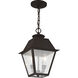 Mansfield 2 Light 9 inch Bronze Outdoor Pendant Lantern
