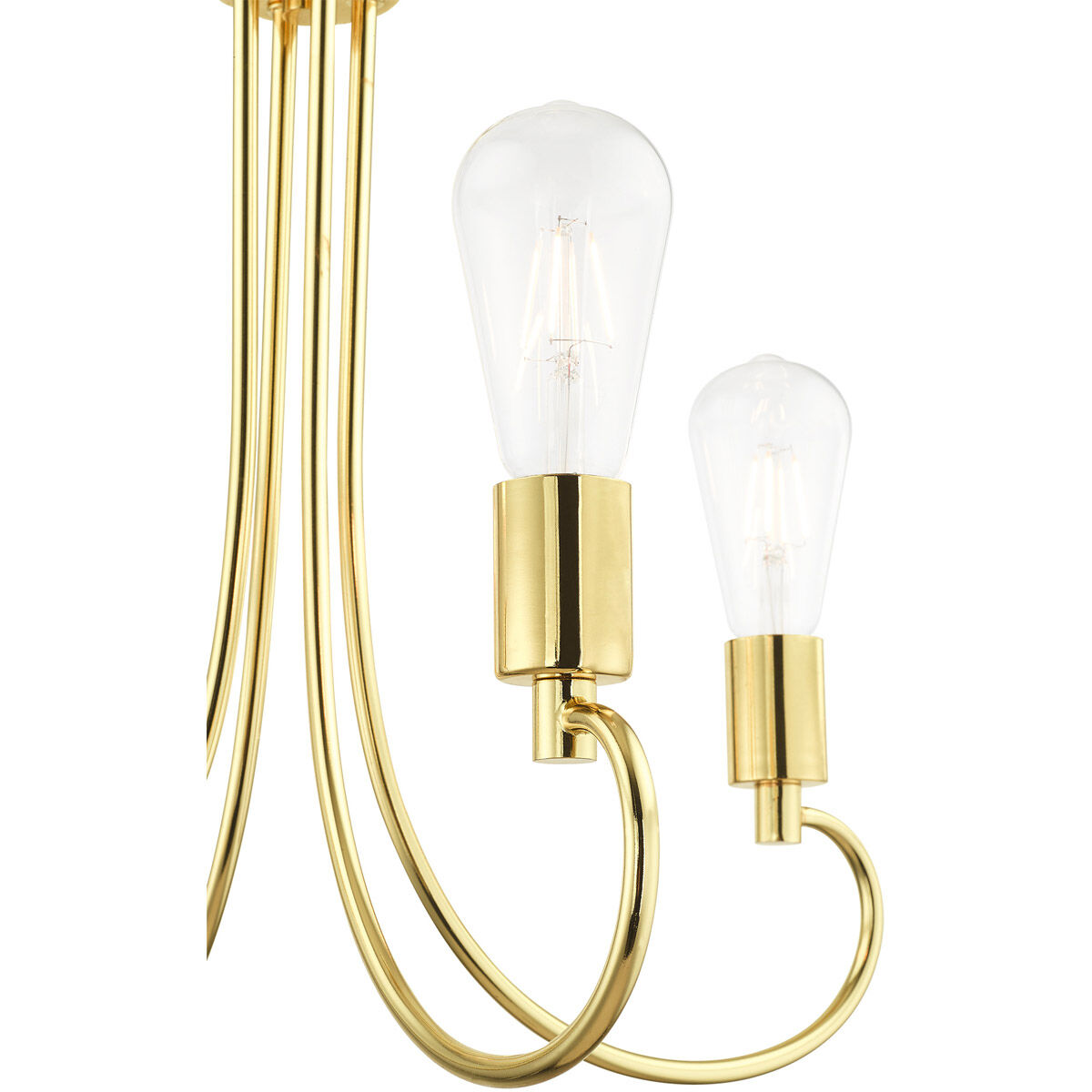 Bari 4 Light 20 inch Polished Brass Chandelier Ceiling Light