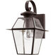 Westover 1 Light 12.5 inch Bronze Outdoor Wall Lantern