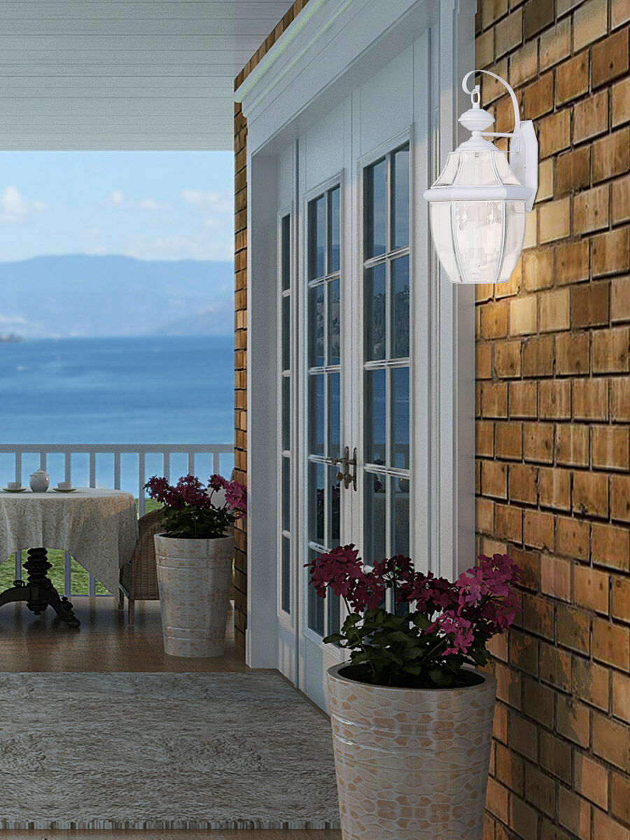 Monterey 2 Light 20 inch White Outdoor Wall Lantern