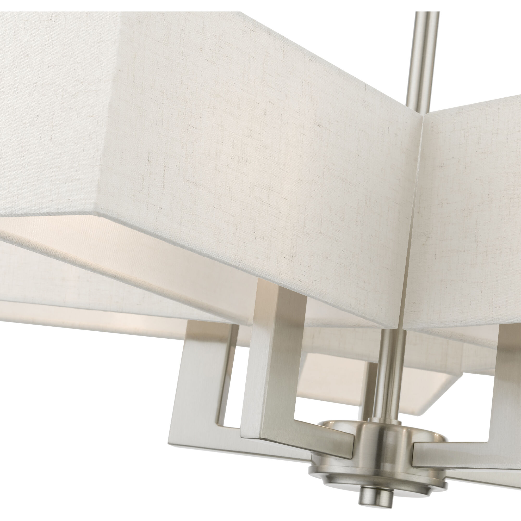 Rubix 5 Light 26 inch Brushed Nickel Chandelier Ceiling Light