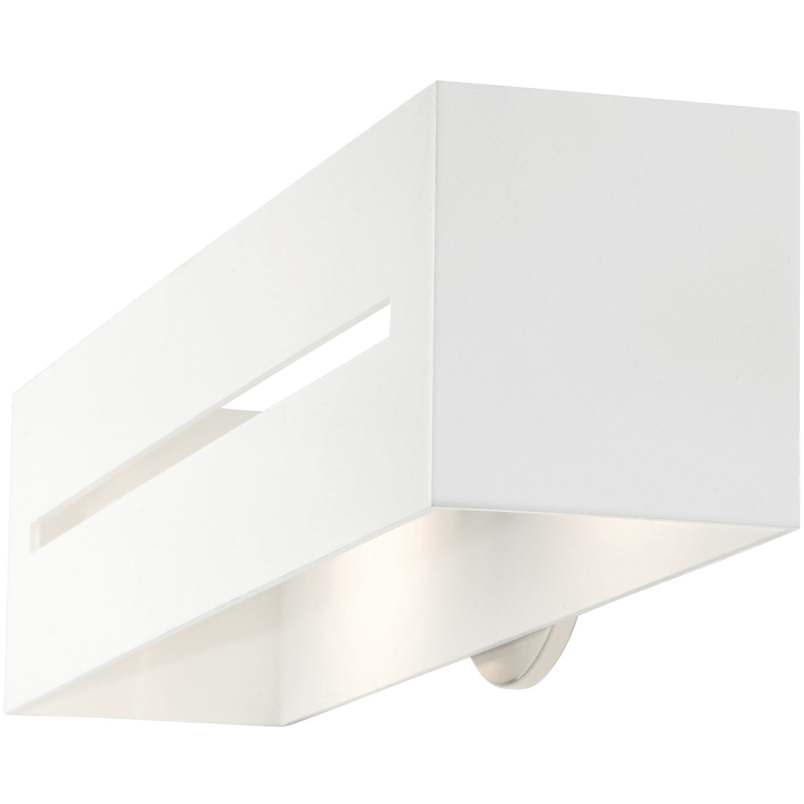 Soma 2 Light 18 inch Textured White with Brushed Nickel Finish Accents ADA Vanity Sconce Wall Light