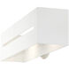 Soma 2 Light 18 inch Textured White with Brushed Nickel Finish Accents ADA Vanity Sconce Wall Light