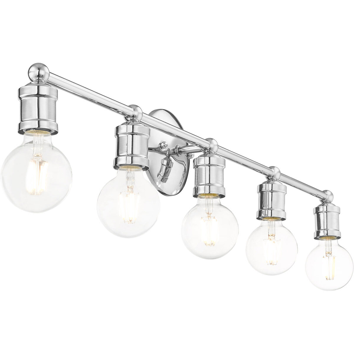 Lansdale 5 Light 34 inch Polished Chrome Vanity Sconce Wall Light