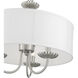 Brookdale 3 Light 16 inch Brushed Nickel Pendant Chandelier Ceiling Light