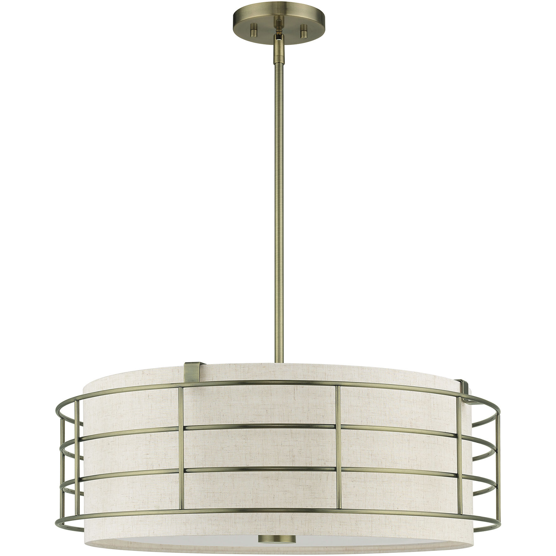 Blanchard 5 Light 23 inch Antique Brass Pendant Chandelier Ceiling Light