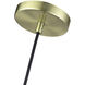 Zolana 1 Light 8.5 inch Antique Brass Mini Pendant Ceiling Light