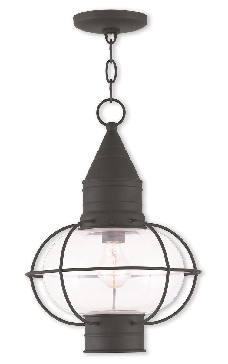 Newburyport 1 Light 12 inch Black Outdoor Pendant Lantern