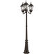 Hamilton 3 Light 86 inch Bronze Outdoor 3 Head Post