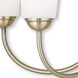 Ridgedale 6 Light 25.5 inch Antique Brass Dinette Chandelier Ceiling Light
