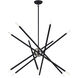 Soho 12 Light 36 inch Black Chandelier Ceiling Light