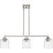 Aragon 3 Light 30 inch Brushed Nickel Linear Chandelier Ceiling Light