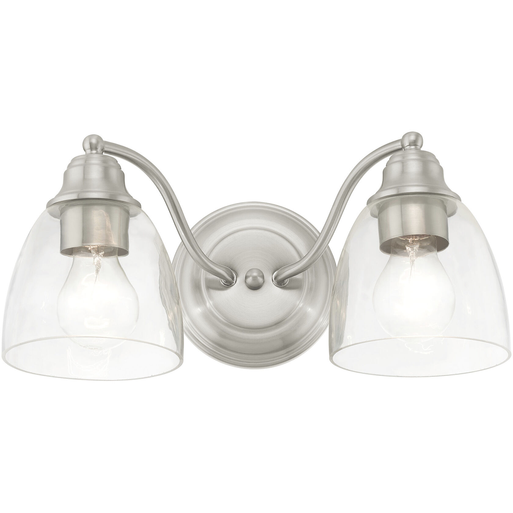 Montgomery 2 Light 14 inch Brushed Nickel Vanity Sconce Wall Light