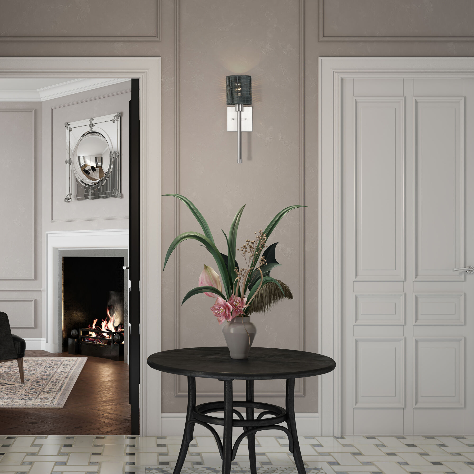 Weavington Wall Sconce Wall Light, Single