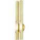 Acra 2 Light 5 inch Satin Brass ADA ADA Double Sconce Wall Light