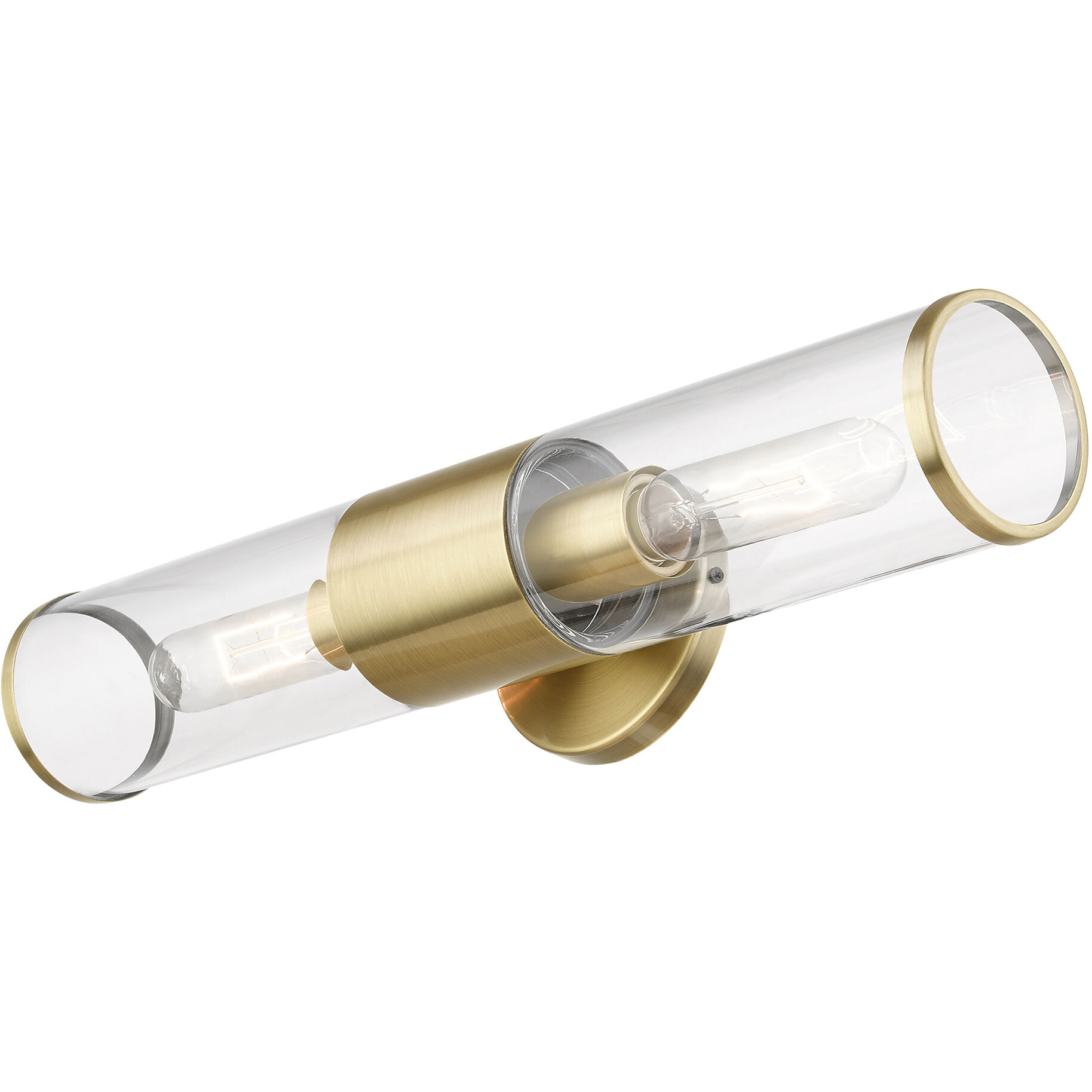 Banca 2 Light 4 inch Antique Brass ADA Vanity Sconce Wall Light