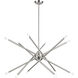 Soho 12 Light 36 inch Brushed Nickel Chandelier Ceiling Light