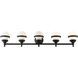 Oldwick 5 Light 43 inch Black Vanity Sconce Wall Light