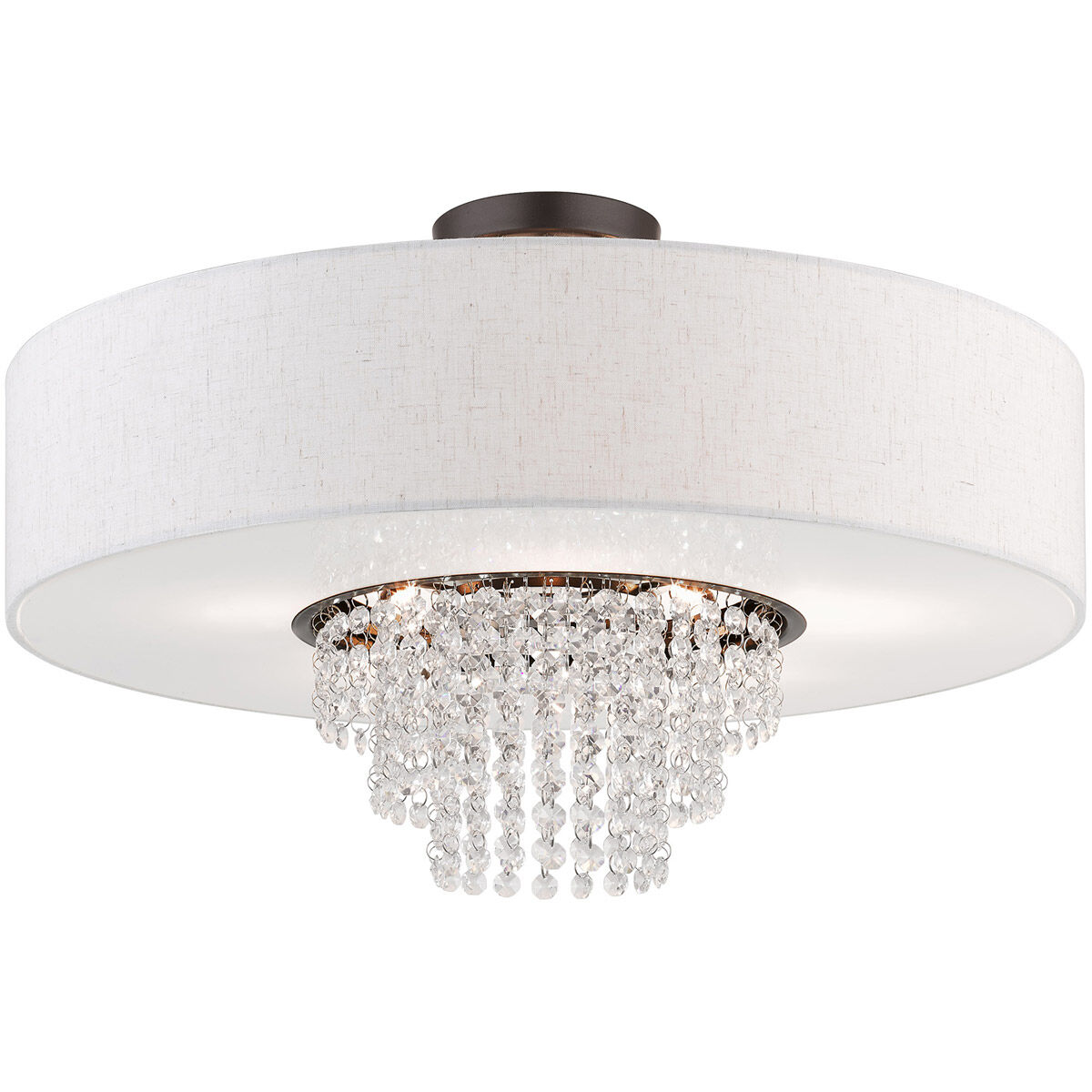 Carlisle 5 Light 22 inch English Bronze Semi-Flush Mount Ceiling Light