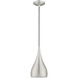 Allison 1 Light 6.25 inch Brushed Aluminum Mini Pendant Ceiling Light