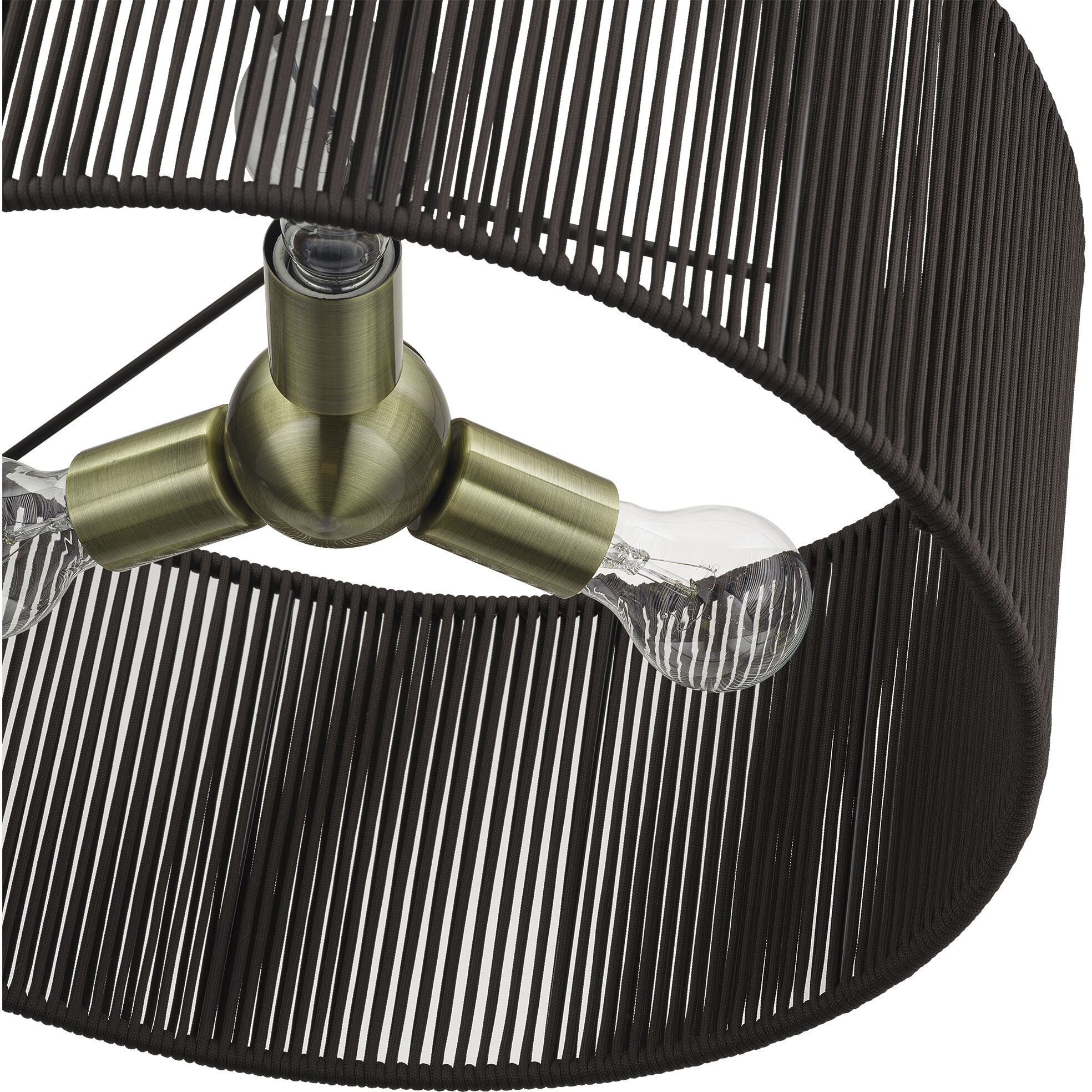 Acordia 3 Light 18 inch Antique Brass Pendant Chandelier Ceiling Light