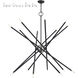 Soho 16 Light 50 inch Black Foyer Chandelier Ceiling Light