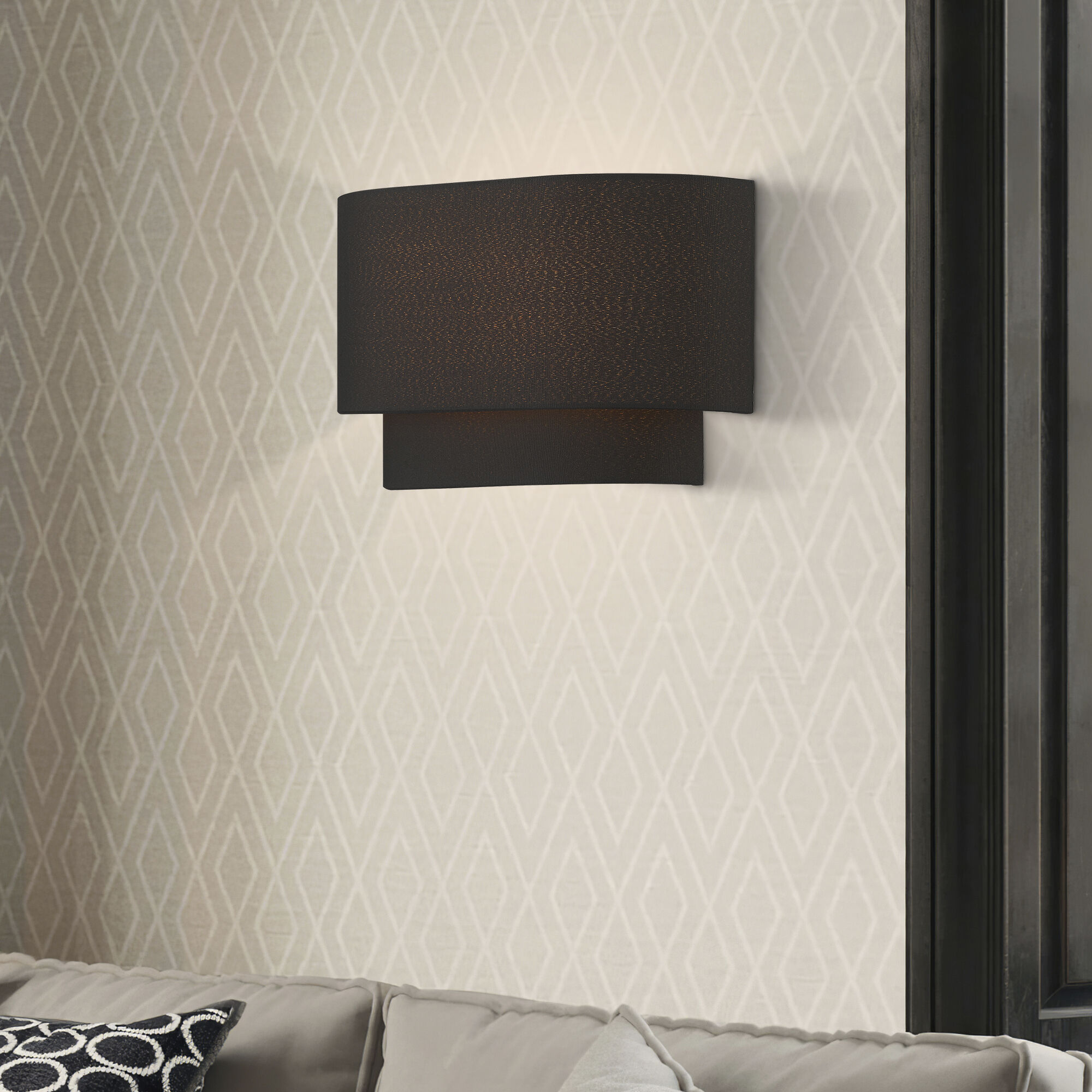 Sentosa 2 Light 13 inch Black ADA Wall Sconce Wall Light