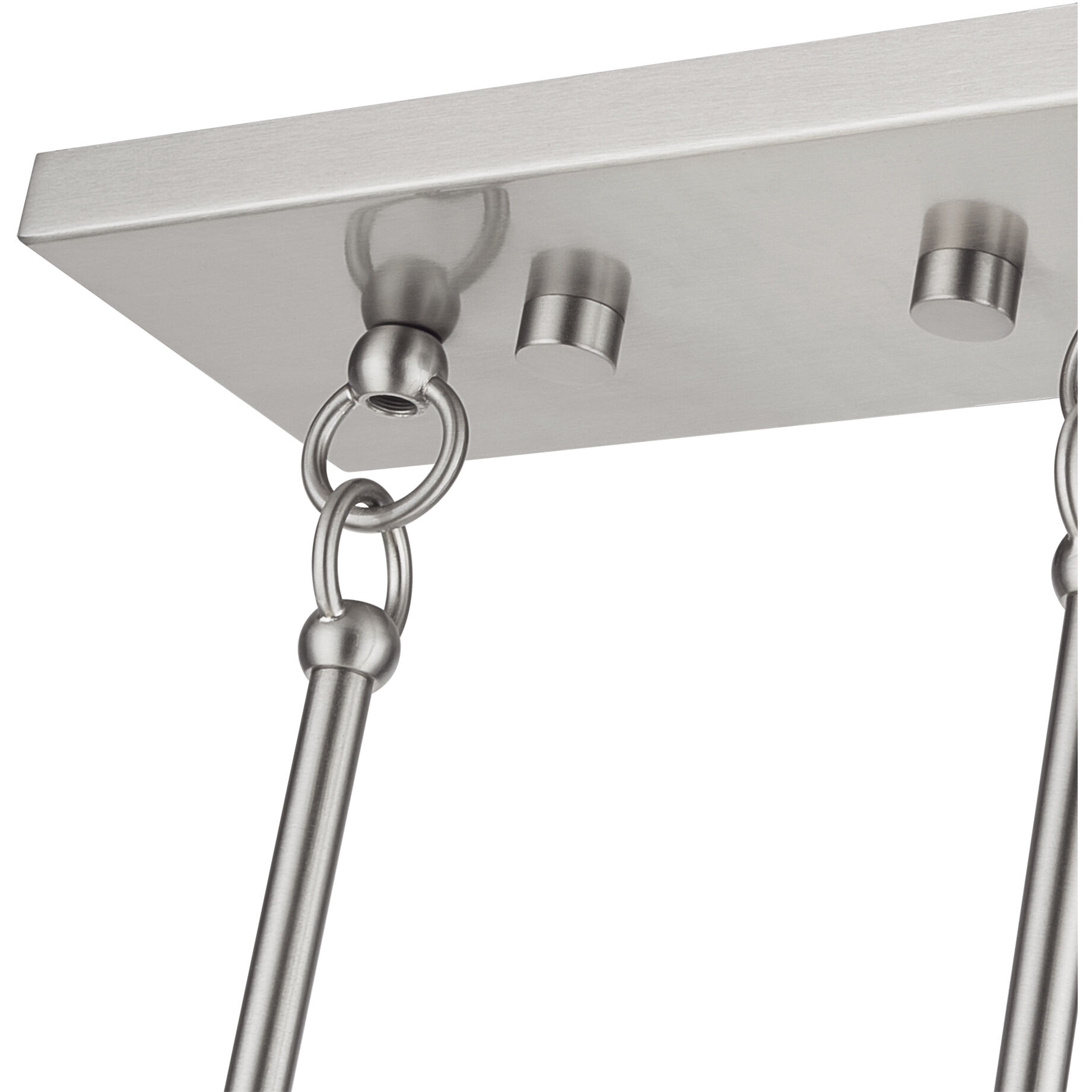 Manorwood 3 Light 30 inch Brushed Nickel Linear Chandelier Ceiling Light