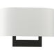 Allison Wall Sconce Wall Light in Black, Medium