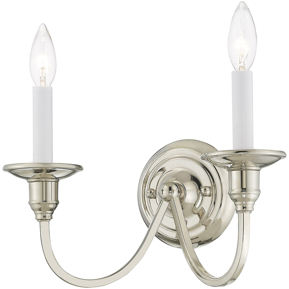 Cranford 2 Light 13 inch Polished Nickel Wall Sconce Wall Light