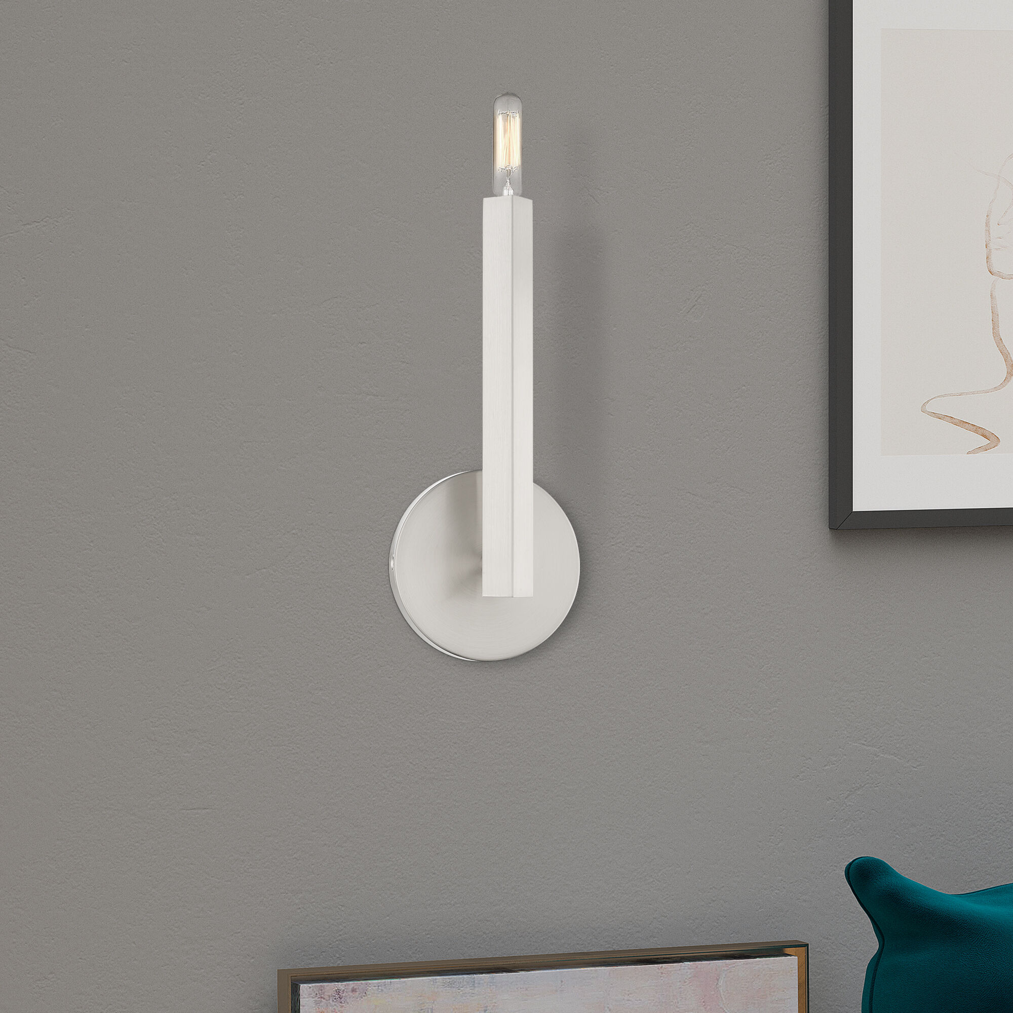 Monaco 1 Light 5.13 inch Brushed Nickel ADA Wall Sconce Wall Light