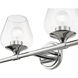 Willow 4 Light 35.5 inch Polished Chrome Vanity Sconce Wall Light