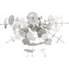 Circulo 4 Light 24 inch Polished Chrome Flush Mount Ceiling Light