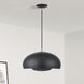 Domma 3 Light 17 inch Black with Brushed Nickel Accents Pendant Ceiling Light