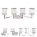 Grammercy 4 Light 33 inch Brushed Nickel Bath Vanity Wall Light