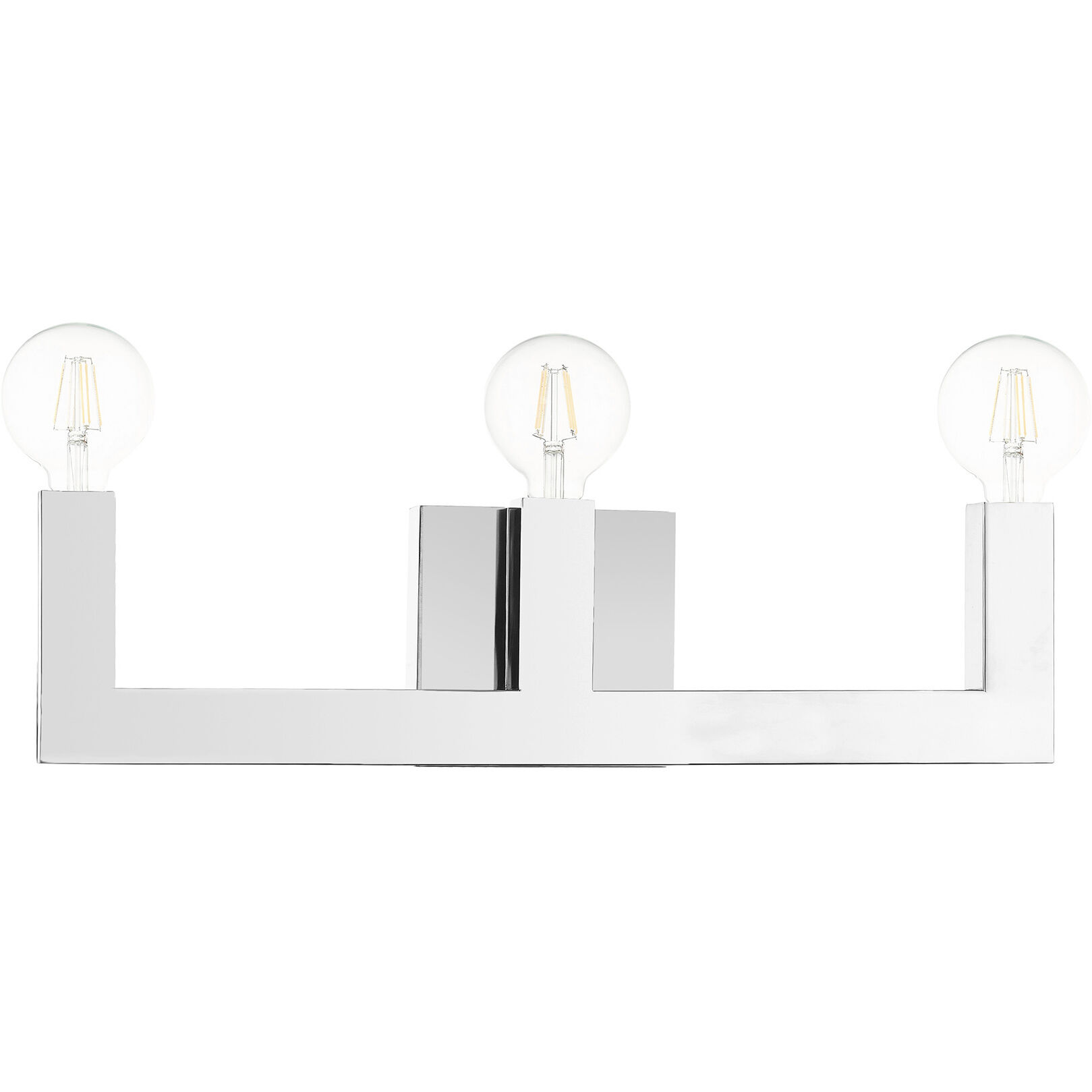 Solna 3 Light 22 inch Polished Chrome Vanity Sconce Wall Light