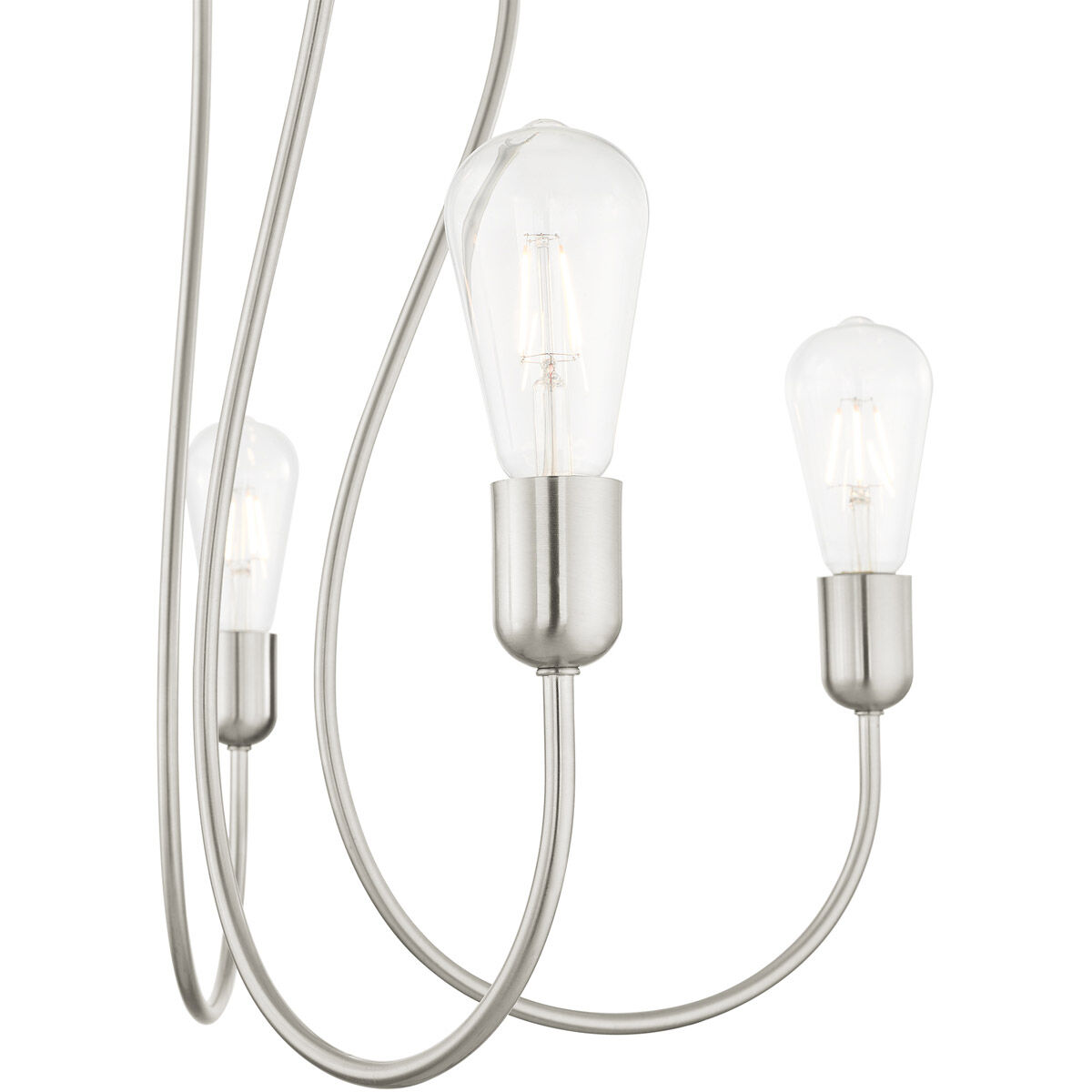 Lucerne 5 Light 24 inch Brushed Nickel Chandelier Ceiling Light