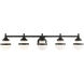 Oldwick 5 Light 43 inch Black Vanity Sconce Wall Light