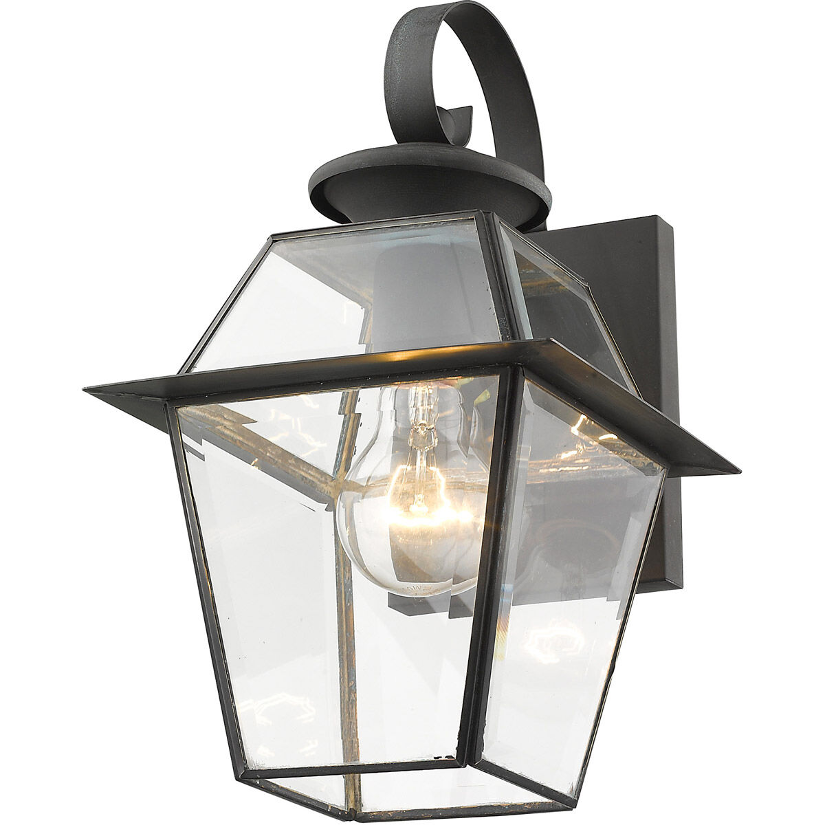 Westover 1 Light 13 inch Charcoal Outdoor Wall Lantern