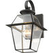 Westover 1 Light 13 inch Charcoal Outdoor Wall Lantern