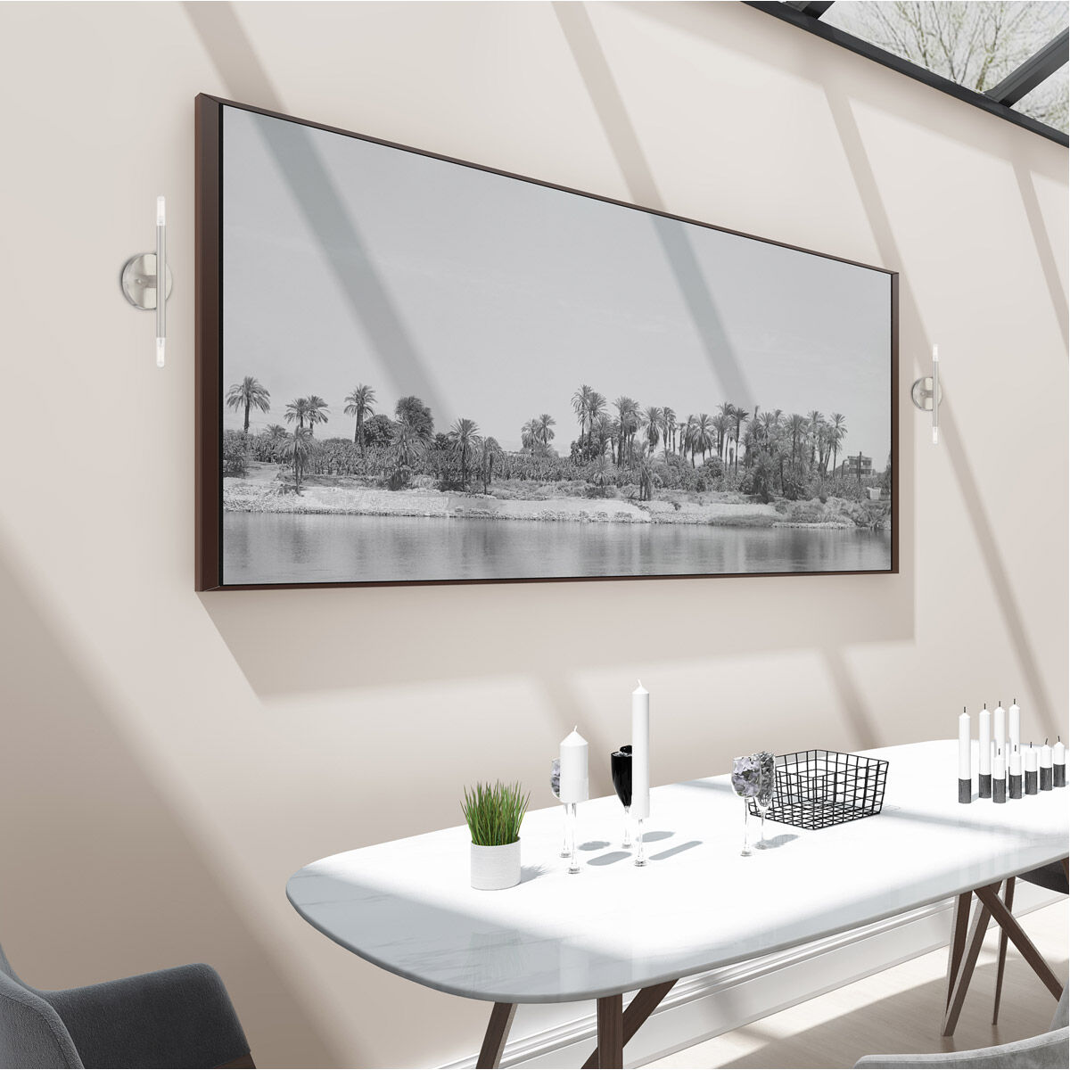 Copenhagen 2 Light 5 inch Brushed Nickel ADA ADA Wall Sconce Wall Light