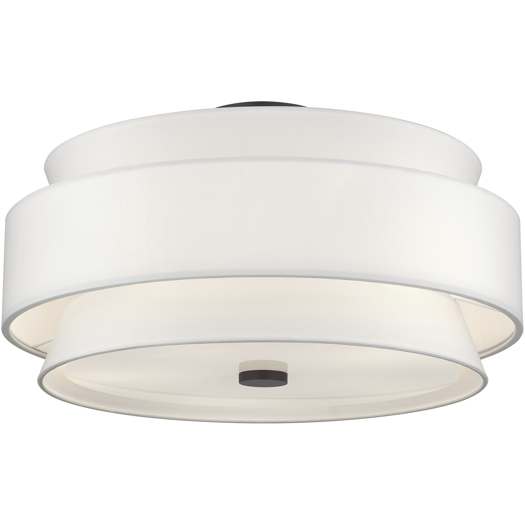 Fontana 5 Light 21 inch Bronze Semi-Flush Ceiling Light