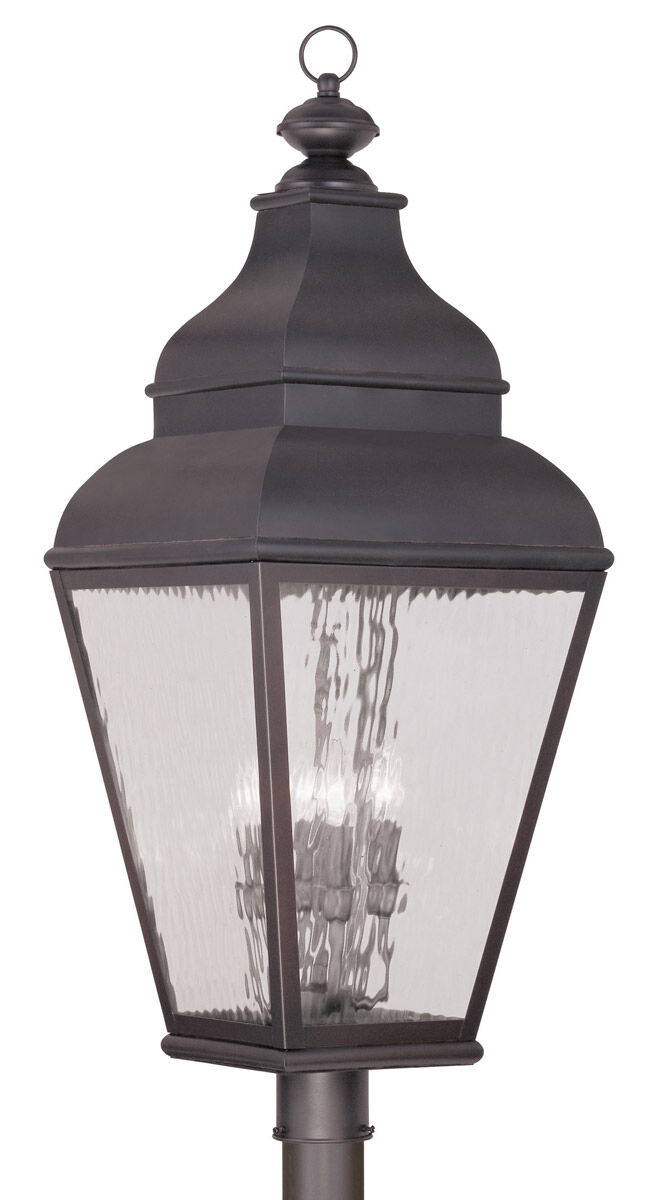 Exeter 4 Light 38 inch Bronze Outdoor Post Top Lantern