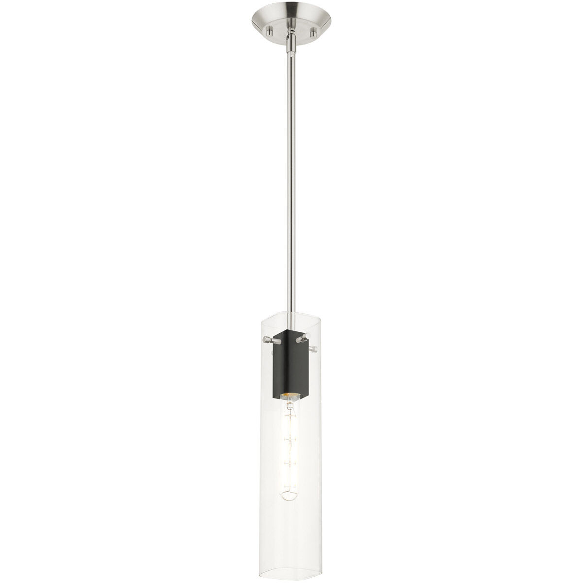 Beckett 1 Light 5 inch Brushed Nickel Pendant Ceiling Light