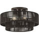Acordia 3 Light 18 inch English Bronze Semi Flush Mount Ceiling Light, Large