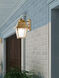 Mansfield 1 Light 13 inch Antique Brass Outdoor Wall Lantern