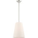 Prato 1 Light 11 inch Brushed Nickel Pendant Ceiling Light