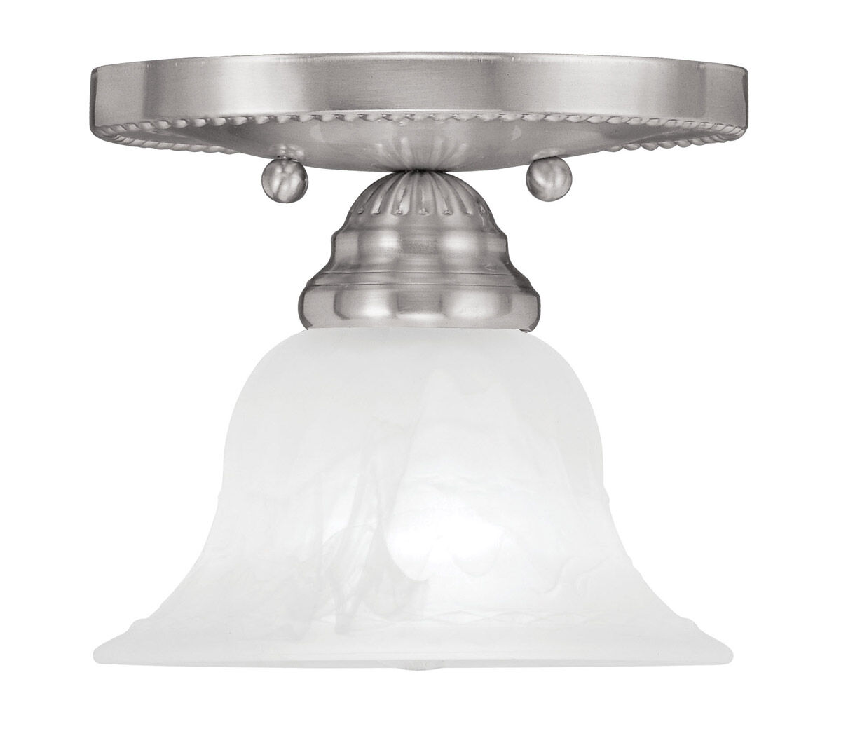 Edgemont 1 Light 7 inch Brushed Nickel Semi-Flush Mount Ceiling Light