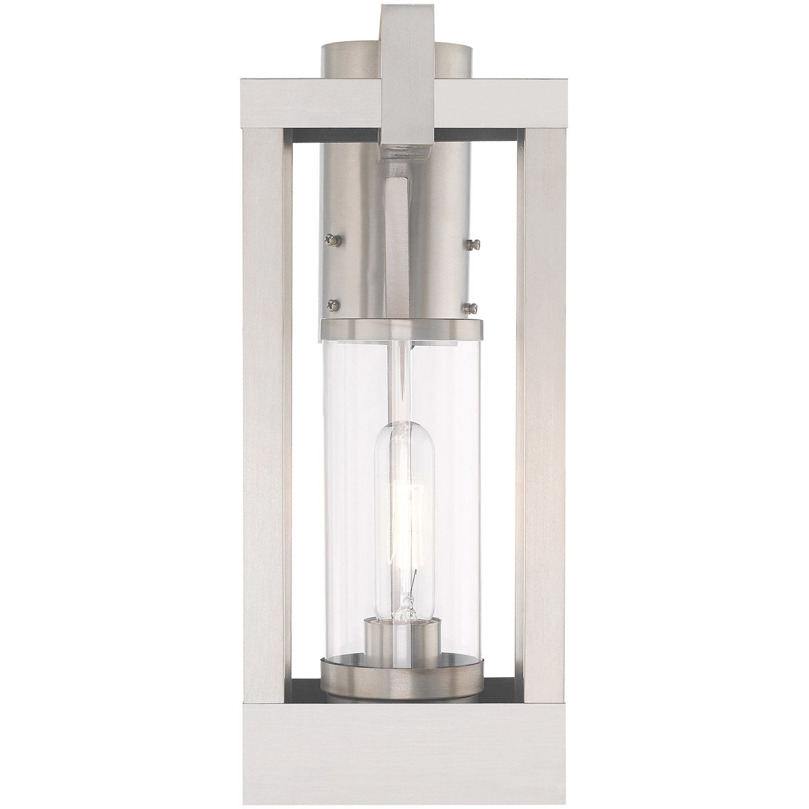 Delancey 1 Light 15 inch Brushed Nickel Outdoor Post Top Lantern